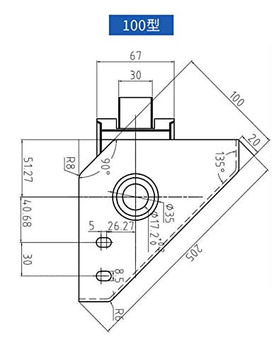 Roulette de réglage GD-60F support plat pour machine et équipement lourd