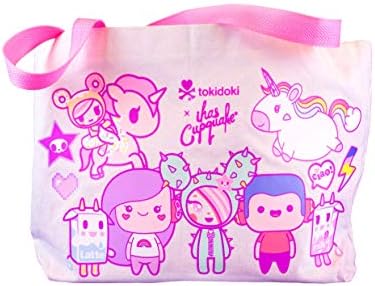 Cute Pastel Kawaii Tote Bag - Reusable Canvas Carrying Bag - tokidoki x iHasCupquake