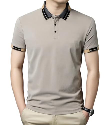 Image of TAGAS Mens Polo T-Shirt || Men's Color Block Polo Tshirt | Short Sleeve Casual Pullover with Collar |Casual Wear for Men | Mens Regular FIT T-Shirts