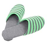 ibasenice Zapatillas Plegables Portátiles para Hotel y Viaje Antideslizantes y Ligeras para Mujer Cómodas para Casa Spa y Uso Interior
