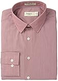 Haggar Men's Fitted Mechanical Stretch Solid Long-Sleeve Dress Shirt