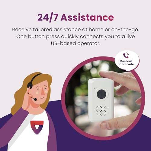 Medical Guardian MGMobile – Medical Alert Necklace Systems for Seniors - Fast, Reliable Water-Resistant Panic Button, 4G GPS Tracker with 24/7 Emergency Operator Care - Includes Step Tracking - Thumbnail 2
