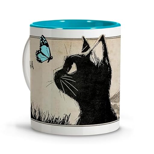 Taza personalizada con nombre. Taza con Dibujo de Gato Estilo Anime. Tazas Originales para Regalar. Regalos Frikis Manga. Regalos para Amantes de los Gatos. Taza cerámica 330 ml. Taza Gato Jiji Azul | Ya disponible en tu tienda friki favorita! En mundofriki.es!
