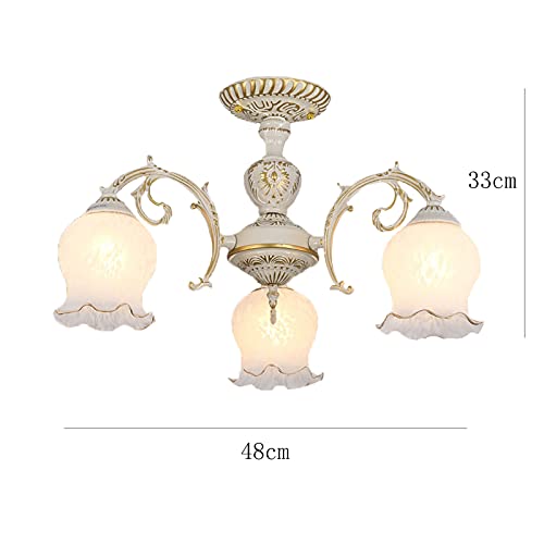 Plafond Light E27 suspension verre luminaire suspendu de style rustique - 6