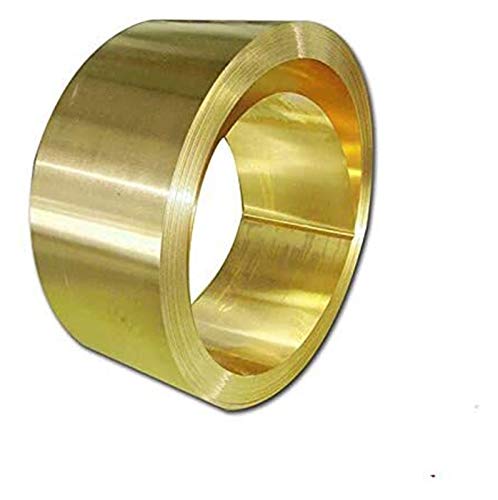 Dogggy Placa de Bronce El Rollo de la Tira de la Hoja de Cobre en Varios tamaños se Puede Usar una Placa Delgada de latón con Madera tratada con presión lámina de Cobre metálico (Size : 0.2mmx100mm) Cover