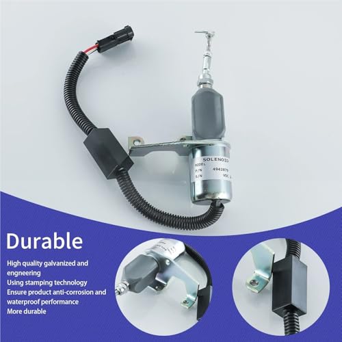 Solénoïde d'arrêt de carburant 24V 4942879 pour moteur 6CT