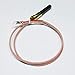 METER STAR 750mV Thermopile Generator Replacement - 24” Glass Fiber Wire for Gas Fireplaces, Water Heaters & Fryers, Compatible with Heatilator, Empire DV Models & PITCO 60125501/10002264