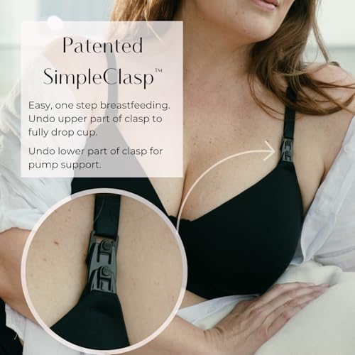 Supermom T-Shirt Nursing & Hands Free Pumping Bra with Fixed Padding - Comfortable Maternity Breast Pump Bra4