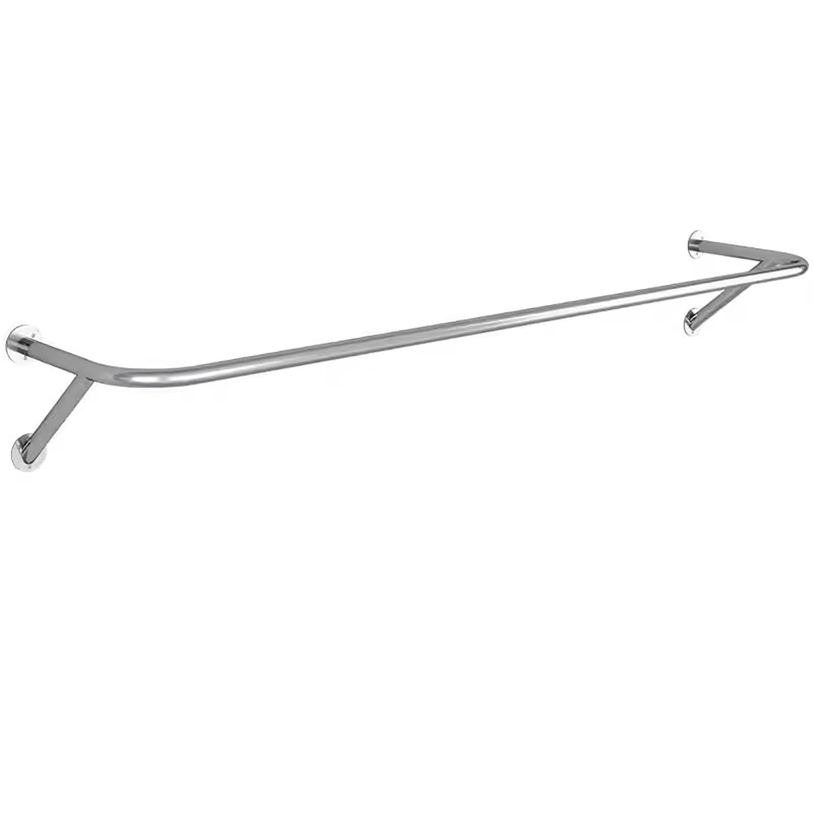 Portant à vêtements en acier inoxydable, barre de penderie murale 120 cm