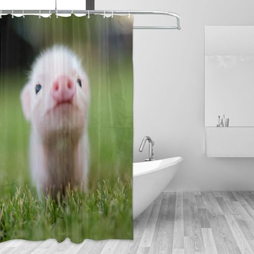 Rideau de douche avec 12 œillets inoxydables de haute qualité - 4