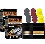 Kit per il restauro dei fari in ceramica, detergente per la lucidatura delle lenti dei fari, riparazione di graffi e ingiallimenti sulle coperture dei fari, lucidatura e ripristino della luminosità