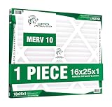 SendBliss ECO POWER 16x25x1 Air Filter MERV 10 (1-Pcs), Pleated HVAC AC Furnace Air Filters Replacement (Actual Size: 15.6 x 24.6 x 0.75 Inches), SB5655