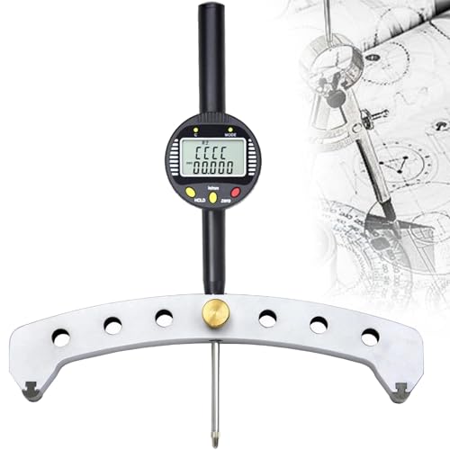 Digital Radius Gauge,200mm Measuring Jaw,High Accuracy Electronic Radius Indicator Tool,LCD Display,for Industrial Mechanical Parts