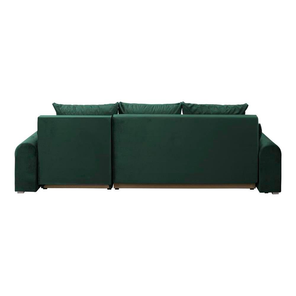 Forli Ecksofa 232x143x80cm Grün Wohnzimmer Couch Schlafsofa