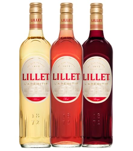Lillet Mischset Blanc, Rose, Rouge Weinaperitif Frankreich 3 x 0,75 Liter