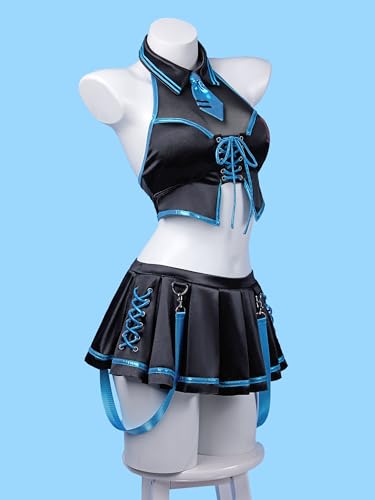haikyuu Women Cosplay Swimsuit with Sleeves Anime Two Piece Bathing Suit Pool Party Musical Clubwear2