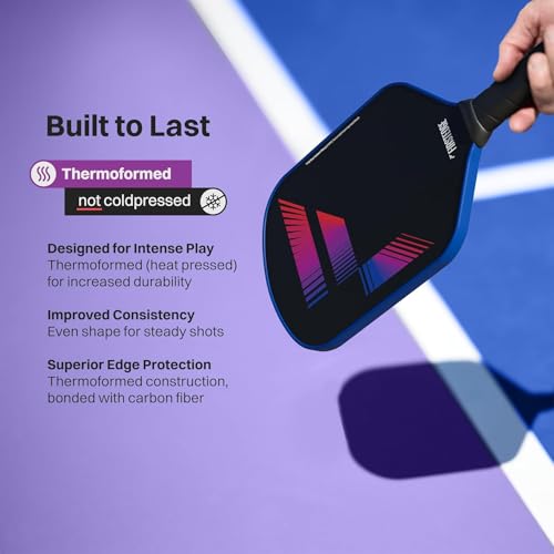 Image of VeloFlex USAPA Approved T700 RAW Carbon Fibre (Spin & Textured) Thermoformed Paddle | Carbon Friction Surface | Elongated Handle | Paddle, 2 Balls, Overgrip, Eraser, Paddle Cover (Gift Set)