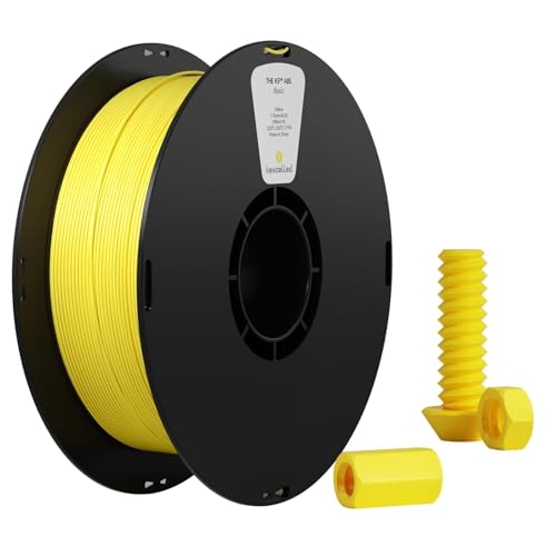 kexcelled ABS Filament 1.75mm, High Strength & Toughness, 1kg, Yellow