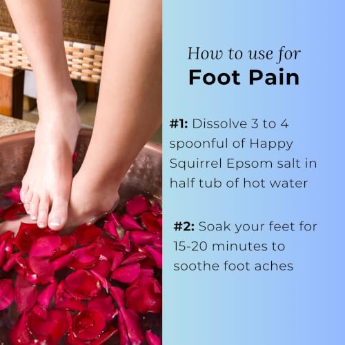 Image of Epsom Salt for Foot | Magnesium Sulphate for Foot Soak & Pain Relief | Epsom salt for Pain Relief Foot & Bath Salt (1800 Grams)