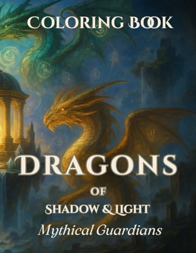 Dragons of Shadow & Light: Mythical Guardians: Bring the Guardians to Life--One Dragon at a Time. 50 Majestic Landscape Illustra