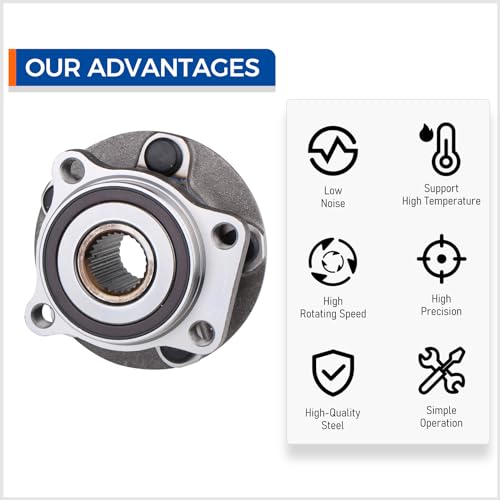 PAROD 513303 Front Wheel Hub & Bearing Assembly Compatible with 2009-2014 Subaru Forester, 2008-2014 Impreza, 2013-2014 WRX, 2013-2014 XV Crosstrek[Thru 01/14/14] w/ABS by PAROD - Image 3