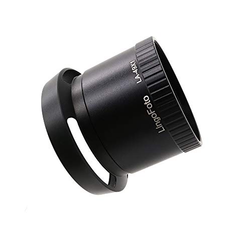 Tubo adaptador de lente Metal LA-49X1 con parasol de lente de 49 mm para cámara Leica X1 y X2 miniatura 4