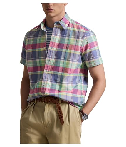 Image of POLO RALPH LAUREN Men's Classic Fit Plaid Oxford Shirt