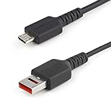 StarTech.com Câble Chargeur Sécurisé 1m - Data Blocker - Câble USB-A vers Micro USB - Protection No-Data Charge/Alim. Uniquement pour Smartphone/Tablette – Câble Blocage Transfert Données USB