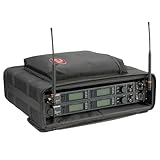 SKB 2U Soft Rack Case, Steel Rails, Heavy Duty zippers, outer pocket, Shoulder straps