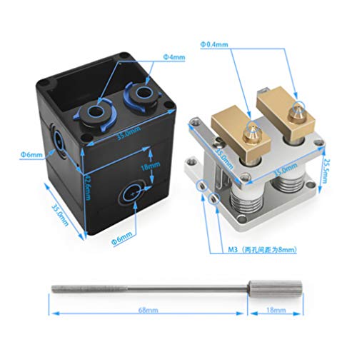 UKCOCO 1 Conjunto Um2 Bico Peças De Reposição Impressora 3d Impressoras 3d Extrusoras Acessórios Par