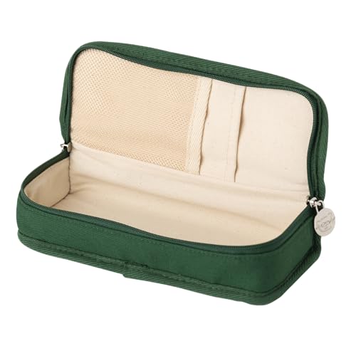 Image of Daily Green Pencil Case, Large Capacity Pencil Pouch with Ample Storage, Simple Design for Students and Professionals