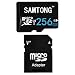 SAMTONG 256GB Micro SD SDXC TF Memory Card High Speed Class 10 With Micro SD Adapter (256GB, Black)