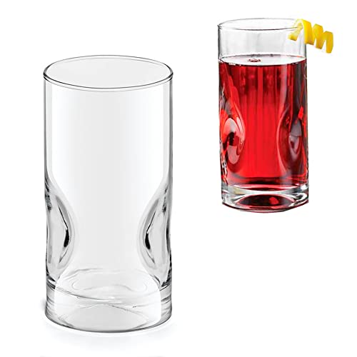 Copas Y Vasos, Kitchen Vaso doble old fashion modelo Pedrada de vidrio 16.7oz - 495ml / Crisa 6779 (24)