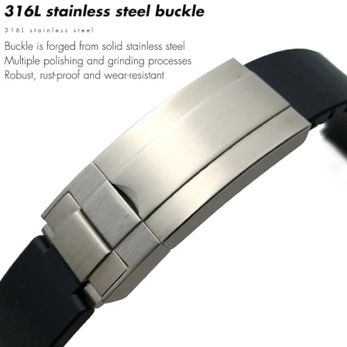 Bracelet montre silicone 20mm imperméable et résistant - 5