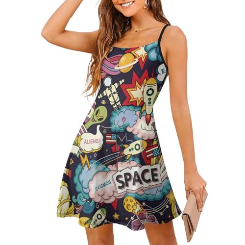 Robe d'été à bretelles et jupe courte de plage pour femme