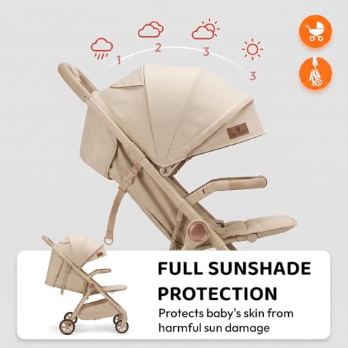 Image of StarAndDaisy Baby Stroller for Boy & Girl 0 to 3 Years | Foldable Baby Stroller |Pram with Reversible Handle, Multi-Recline Seat, 5-Point Safety Harness & Storage Basket
