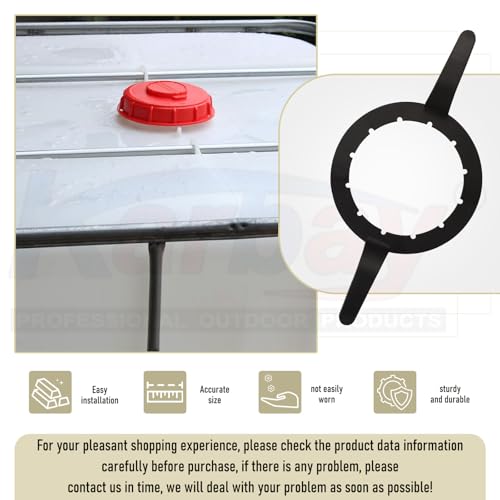 Karbay 6 Inch Heavy Duty Wrench for IBC Tank & Industrial Tote Caps - Durable Plastic and Steel Tote Wr-ench for Fill Cap Removal - IBC Wrench Tool by Karbay - Image 5