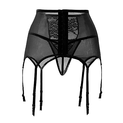 ohyeahgirl Dames hoge taille jarretelgordel mesh kousenband grote maat - Image 4