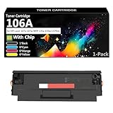 ❤【Excellente sortie】: La cartouche de toner 106A de grande capacité est durable et imprime environ 2000 pages en noir ; cela offre un excellent rapport qualité-prix et réduit la fréquence de remplacement des cartouches. (Papier A4 avec couverture à 5%).