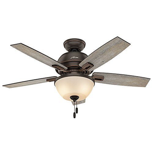 Hunter Donegan Indoor Ceiling Fan with LED Light and Pull Chain Control, 44