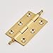 4Pack Decorative Solid Brass Cabinet Cupboard Door Decorative Butt Hinges Furniture Hardware Lot 2.5inch (4,2.5