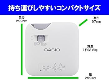 Amazon | カシオ 水銀ゼロ すぐ点くプロジェクター XJ-F200WN 3,000lm