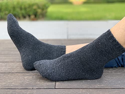 Yzkke 3Pack Mens Super Thick Wool Warm Socks - Soft Comfort Casual Crew Winter Socks #TOP7