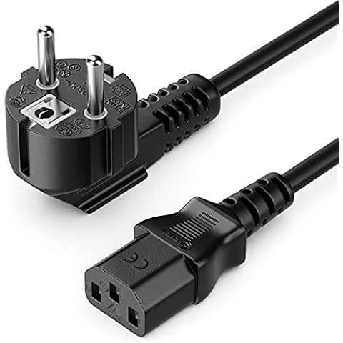 Cable de Alimentación deleyCON a Prueba de Choques 2m Negro Cover