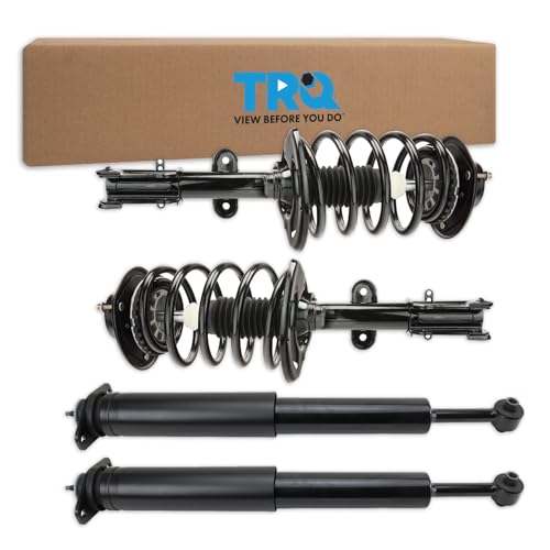 Image of TRQ Front and Rear Complete Strut Assembly & Shock Absorber Kit Complete Strut & Coil Spring Assembly Compatible with 2004-2008 Chrysler Pacifica