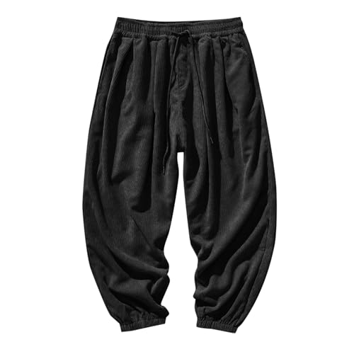 Pantalones deportivos monocromáticos con bolsillos amplios 4