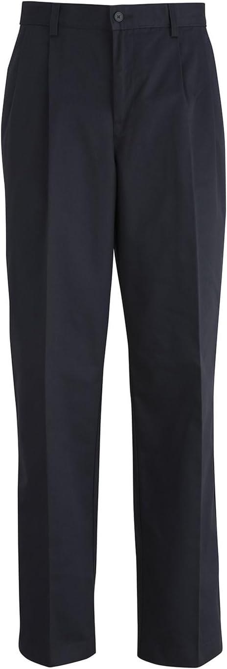 Edwards Garment Mens Utility Chino Pleated Pant