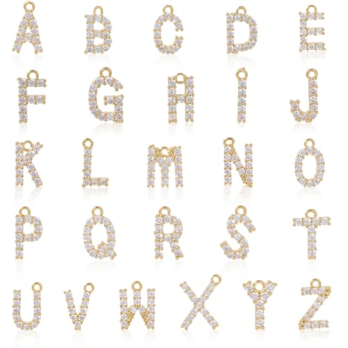 Pendentifs majuscules alphabet dorés pour créer un cadeau personnalisé unique - 6