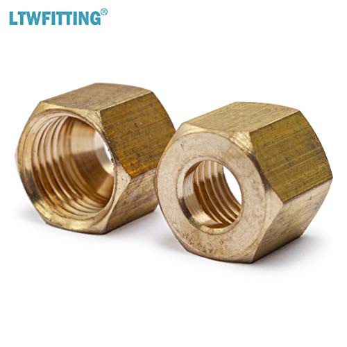 Ltwfitting HF61425 1/4-Inch Brass Compression Nut,Brass Compression Fitting thumb #2