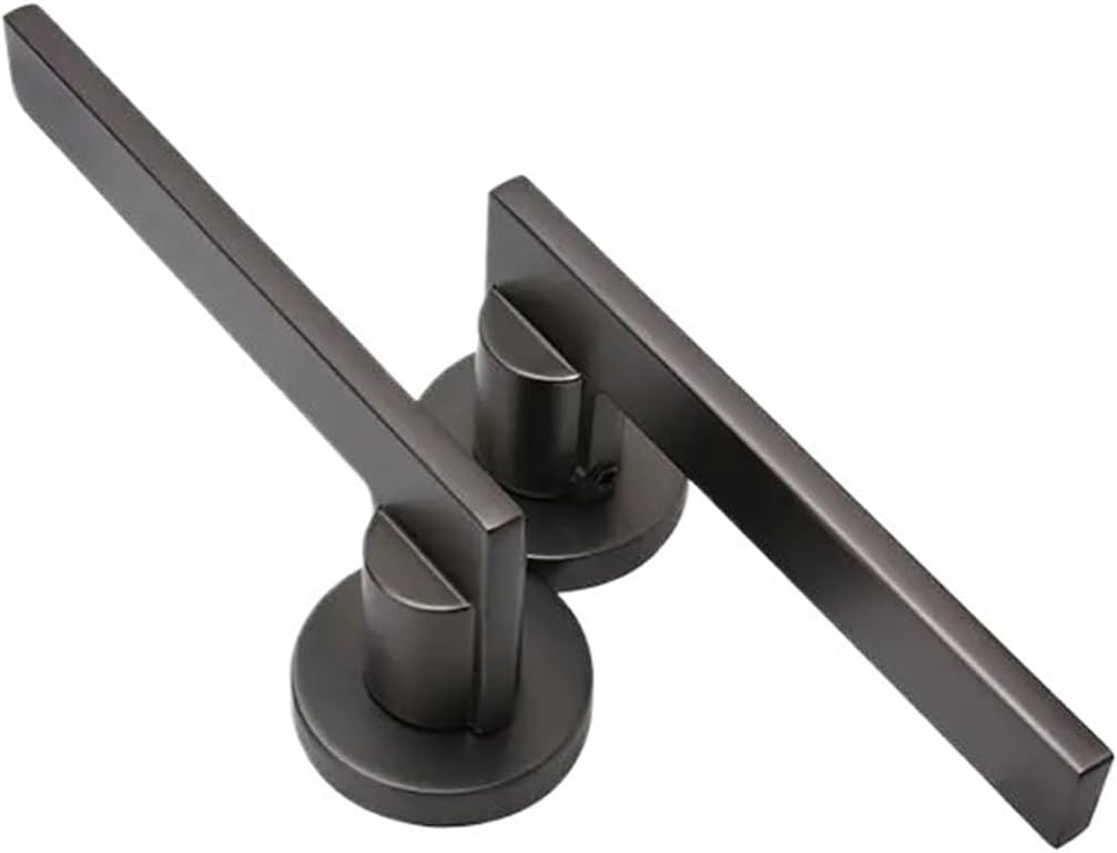 1 Set of zinc Alloy Interior Wooden Door Split Handle Lock with Key(2mm)